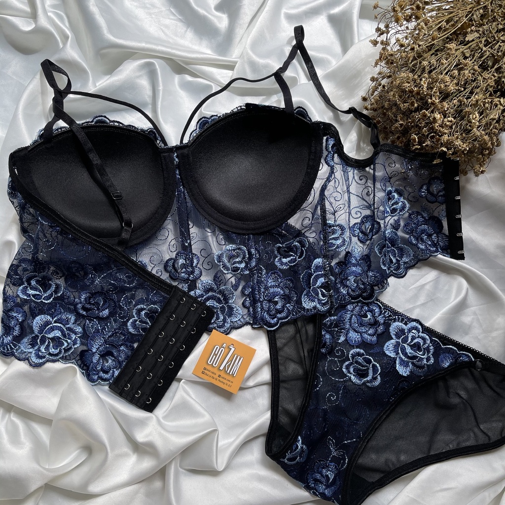 Áo Croset gọng quyến rũ ren thêu hoa nổi nâng tốt Cô Kim 7 | BigBuy360 - bigbuy360.vn