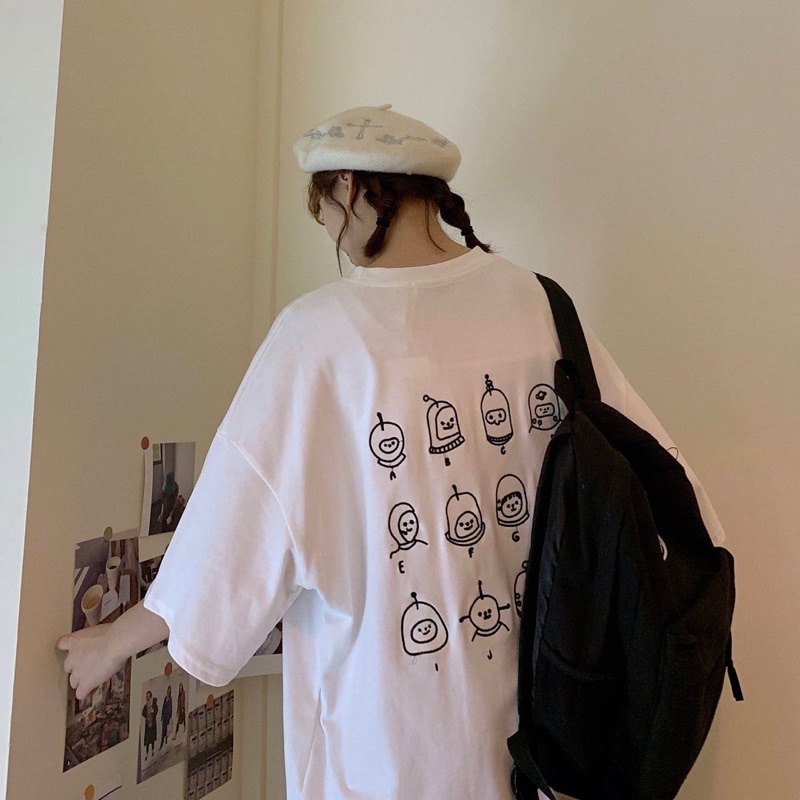 Áo thun tay lỡ 💥FREESHIP💥 Họa tiết hoạt hình dáng rộng OVERSIZE [ao thun freesize] | BigBuy360 - bigbuy360.vn