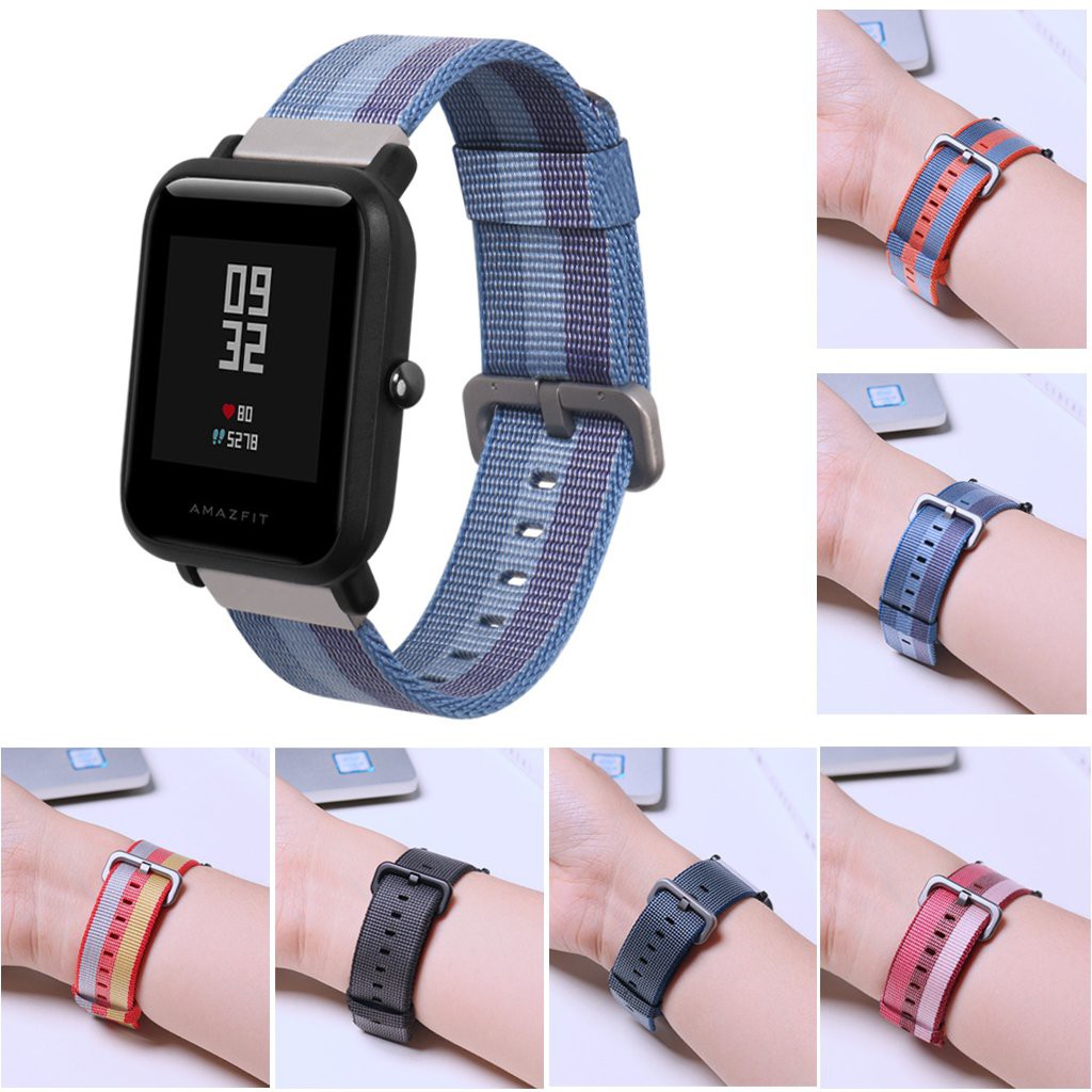 Dây Đeo Sợi nylon Cho Đồng Hồ Thông Minh Huami Amazfit Bip Lite Bip S U Bip 3 pro