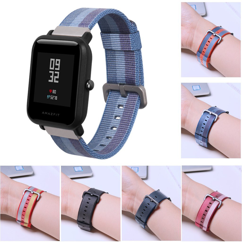 Dây đeo chất liệu nylon bền cho đồng hồ thông minh Huami Amazfit Bip Lite Bip S U