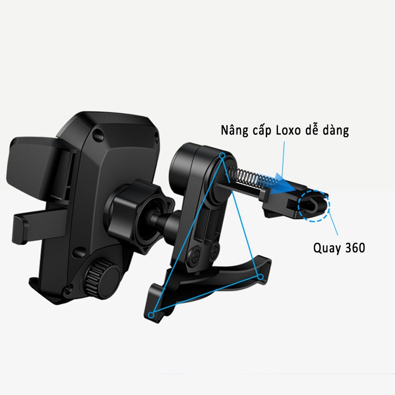 Giá Đỡ Điện Thoại Trên Xe Ô Tô , Kẹp Điện Thoại Trên Xe Ô Tô Gắn Taplo, Kính Và Cửa Điều Hòa Quay 360 Độ Cao Cấp | BigBuy360 - bigbuy360.vn