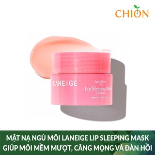 Mặt nạ ngủ môi Laneige Lip Sleeping Mask giúp môi mềm mượt, căng mọng và đàn hồi - Hàn Quốc Chính Hãng