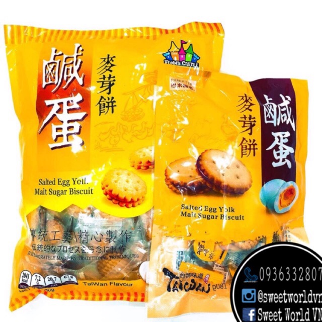 Bánh quy nhân trứng muối dẻo - Đài Loan