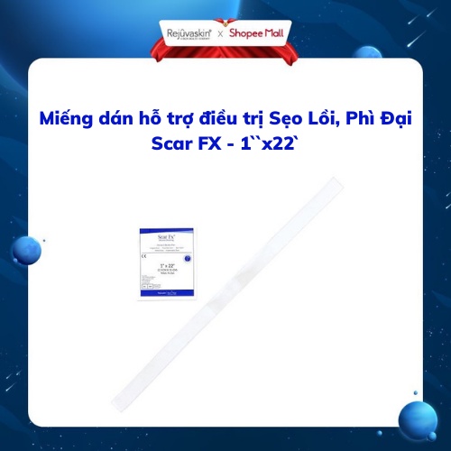 Miếng Dán Hỗ Trợ Xóa Mờ Sẹo Lồi / Phì Đại REJUVASKIN Scar FX - 1&quot;x22&quot;