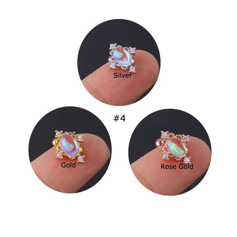 Khuyên Tai Bằng Thép Không Gỉ 20gauge Chất Lượng Cao
