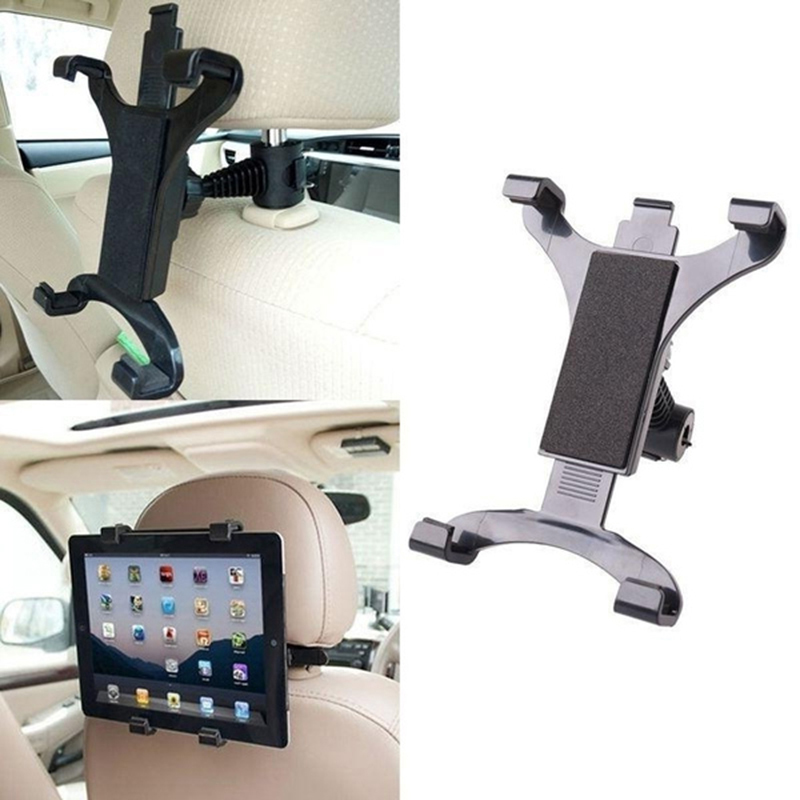 Car Rear Pillow Seat Flat Panel Phone Holder Stand, Lazy Detachable Rear Car Seat Pillow Headrest Mount Bracket