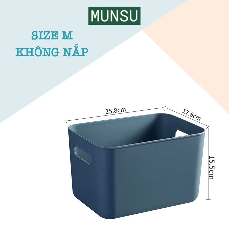 Hộp Đựng Đồ Bằng Nhựa Đa Năng Có Tay Cầm Nhiều Màu Tiện Dụng Cao Cấp Đựng Quần Áo, Mỹ Phẩm Q002