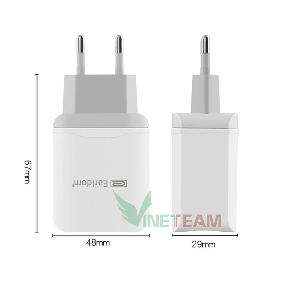 Củ sạc 3A Earldom ES-KC16 Quick Charge 3.0 một cổng USB -dc2600