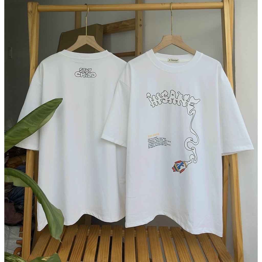 Áo phông form rộng tay lỡ unisex - in hình cute- Sỉ số lượng lớn