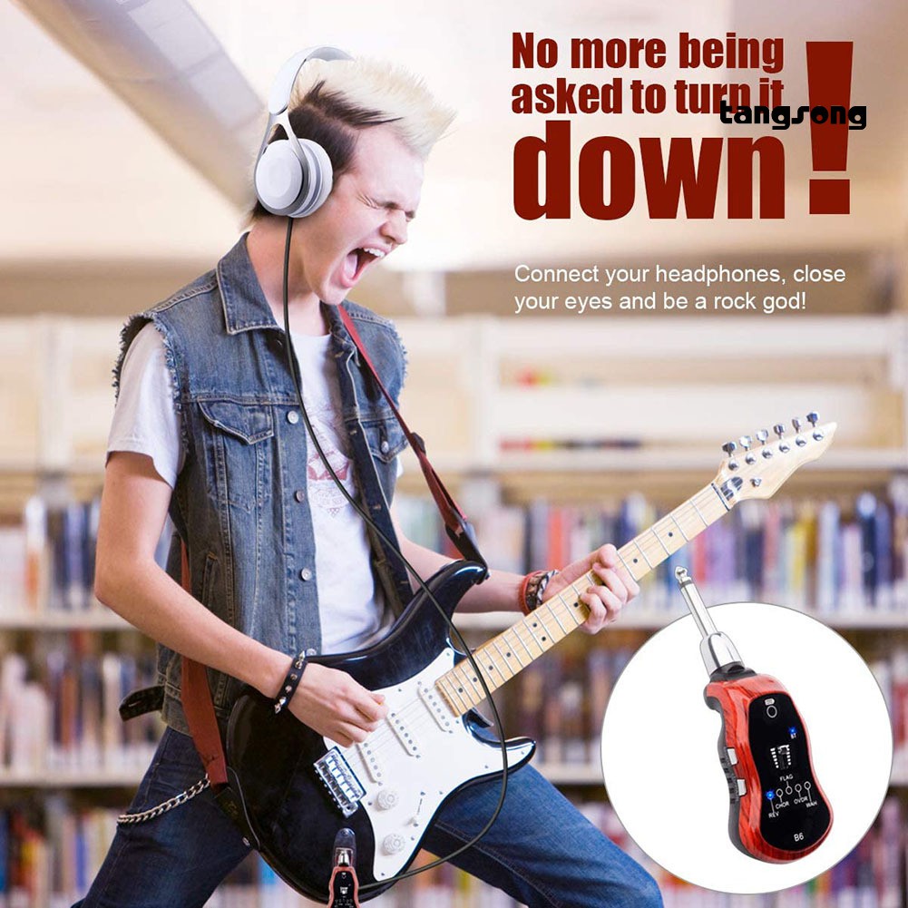 Bộ Khuếch Đại Âm Thanh Đàn Guitar Điện B6 Kết Nối Bluetooth Với 5 Hiệu Ứng