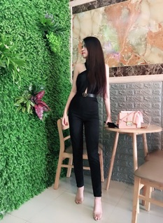 jum ống ôm cổ yếm - ảnh thật