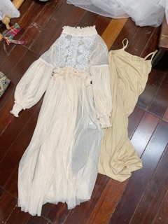 Set đầm voan lưới