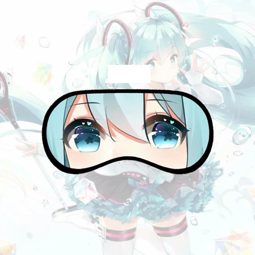 Bịt mắt Miku Hatsune miếng che mắt ngủ in hình anime chibi