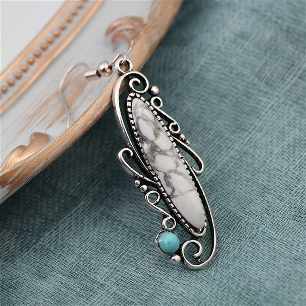 Bông Tai Kim Loại Dáng Dài Phong Cách Retro OSIER1 OSIER1 Thời Trang Cho Nữ