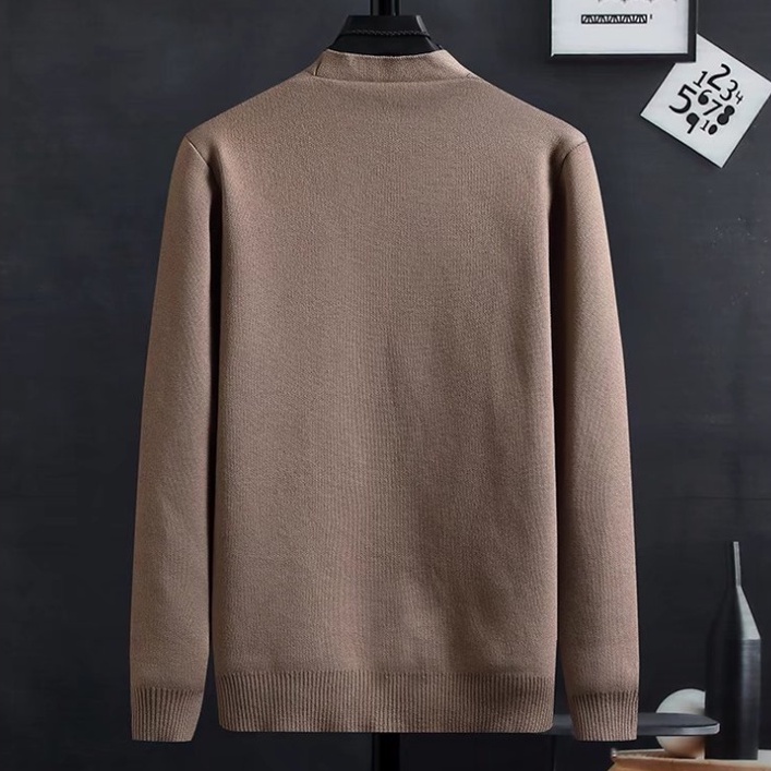 Áo khoác dệt kim nam màu trơn thời trang Hàn Quốc cho áo nam đẹp simple áo sơ mi nam form rộng