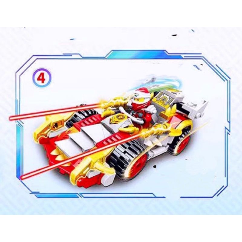 Xếp hình thông minh nonlego ninja đua xe mã 99005