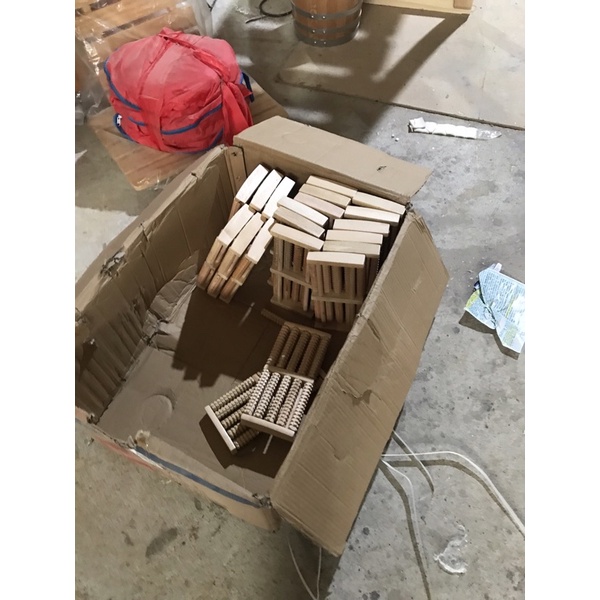 Bàn lăn gỗ masager chân