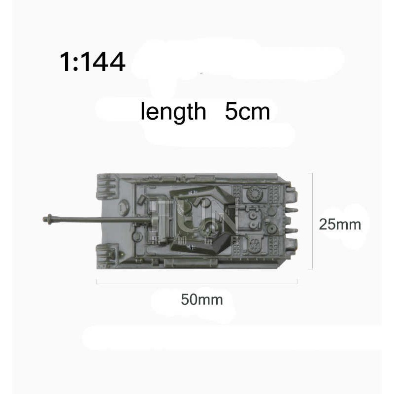 Mô hình quân sự Xe tăng Panther - Tiger I  quân đội Đức trong thế chiến 2, Mô hình xe tank nhựa lắp ráp 4D tỷ lệ 1: 144