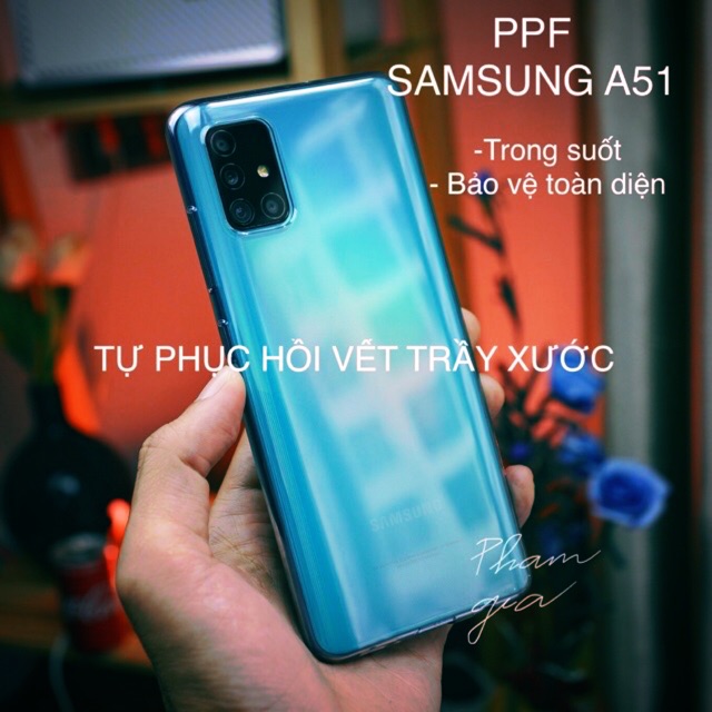 Dán PPF Samsung A51/A71 (full viền)