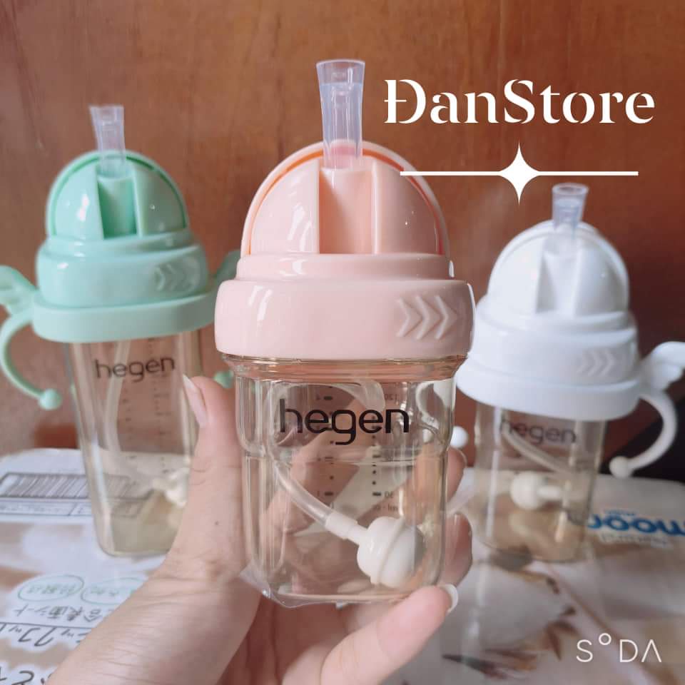 Bộ tay cầm ống hút màu xanh/ hồng/ trắng/ đỏ/ ghi bình sữa he gen,ống hút bình sữa HG