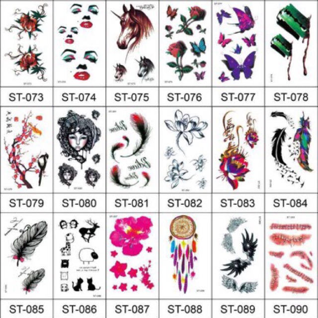 Hình xăm dán tattoo mini mẫu ngẫu nhiên không chọn mẫu