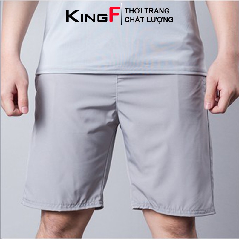 [Mã SR11JUNE5 giảm 20K đơn 50K] Quần đùi nam vải dù gió KINGF quần short trơn mềm mịn thoáng mát mặc ở nhà chơi thể thao | BigBuy360 - bigbuy360.vn