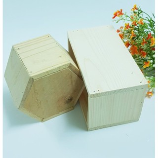 Bộ 2 chậu gỗ cắm hoa