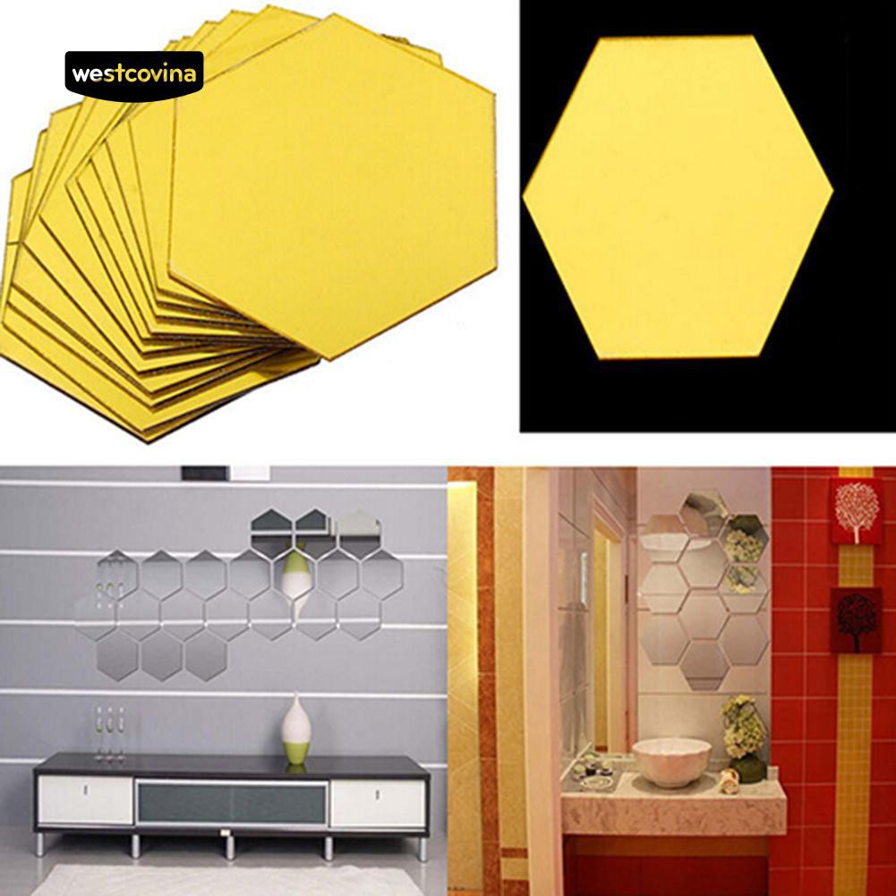 Miếng dán tường hình lục giác