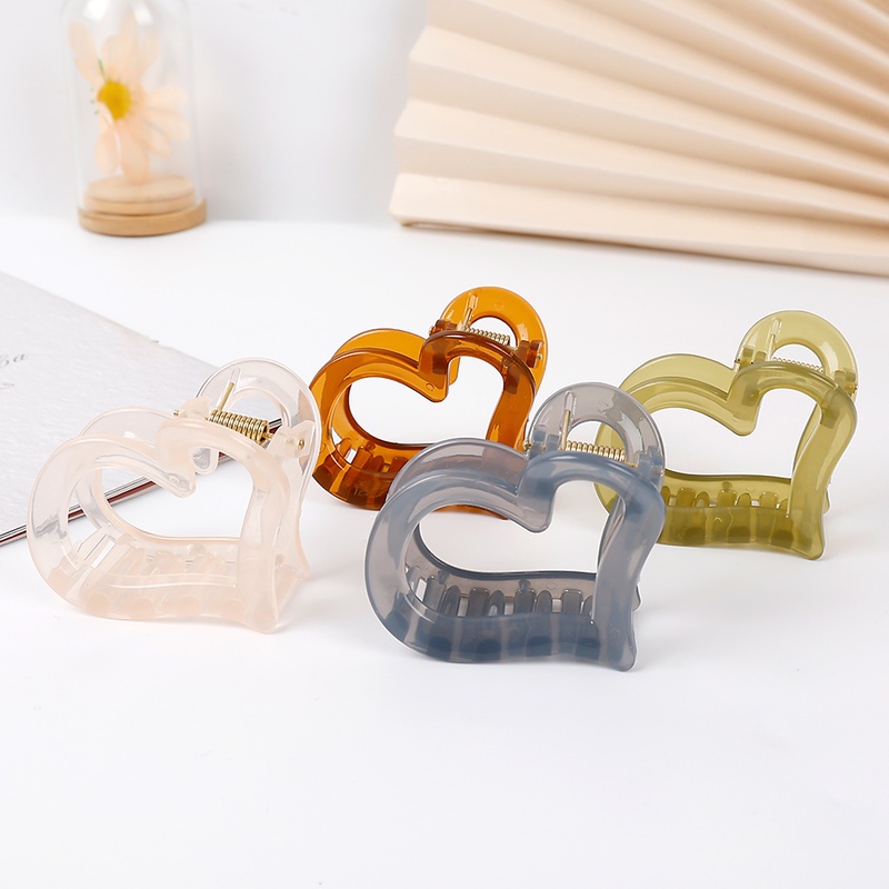1 Kẹp Tóc Nhựa Màu Sắc Xinh Xắn Dành Cho Nữ