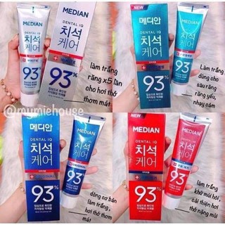 Kem đánh răng HÀN QUỐC Median white 93%