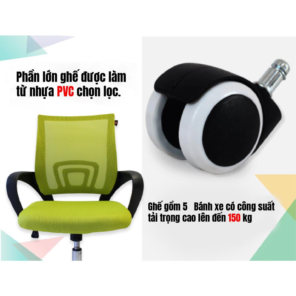 professionall.gym19- HÀNG TỒN KHO TRẦY XƯỚC Ghế Văn Phòng Chân Xoay GIAO NGẪU NHIÊN