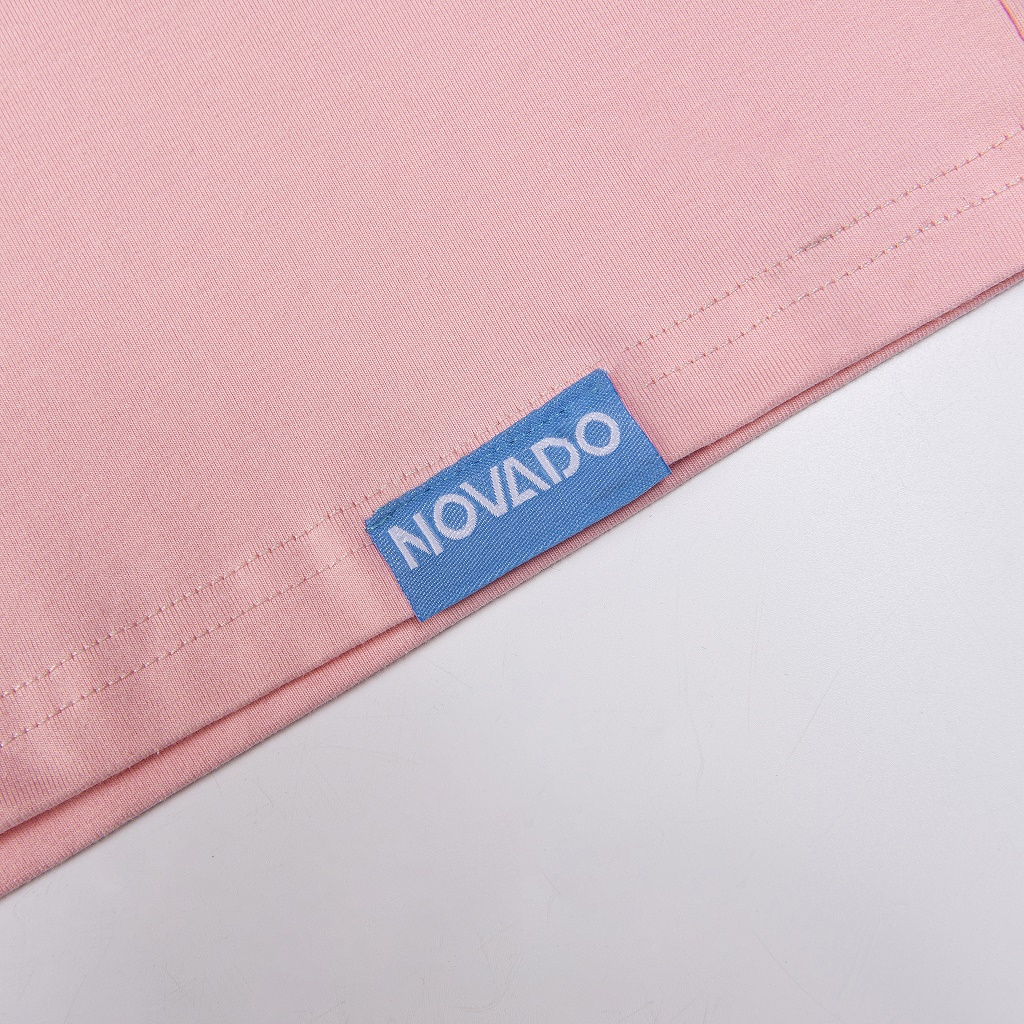 Áo Phông Nam / Nữ Local Brand Novado Fashion Star Shape Cotton 4 Chiều From Rộng Dày Dặn Thoáng Mát Hồng  N16H-NS