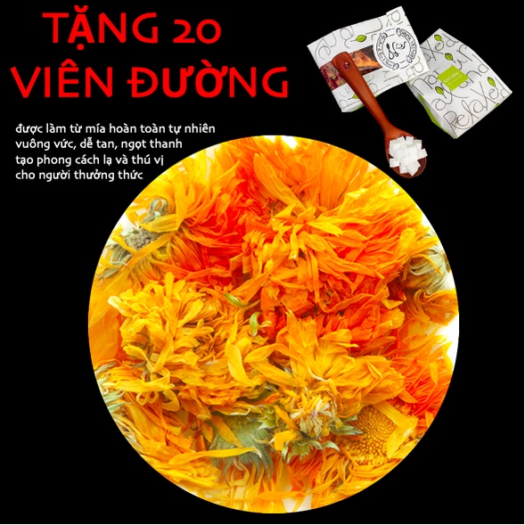 (miễn phí đường viên) Calendula Tea / Cúc vàng (hàng xuất khẩu)