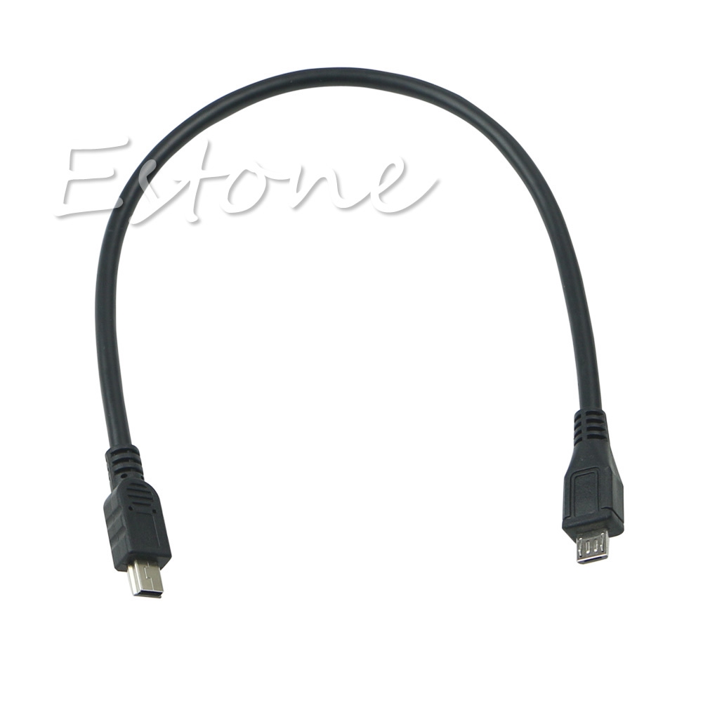Cáp chuyển đổi 30cm từ Micro USB 5 pin Male sang Mini USB Male