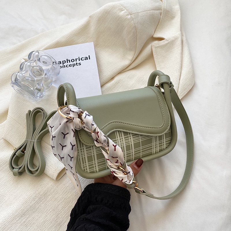 Túi đeo một bên vai IELGY kẻ sọc caro thời trang cao cấp cho nữ