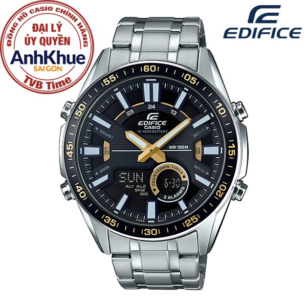 Đồng hồ nam dây kim loại Casio Edifice chính hãng Anh Khuê EFV-C100D-1BVDF