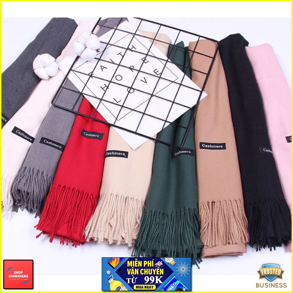 KHĂN QUÀNG CỔ SALE 50% KHĂN CASHMERE MÀU TRƠN CỰC MỊN ĐẸP( LOẠI 1)