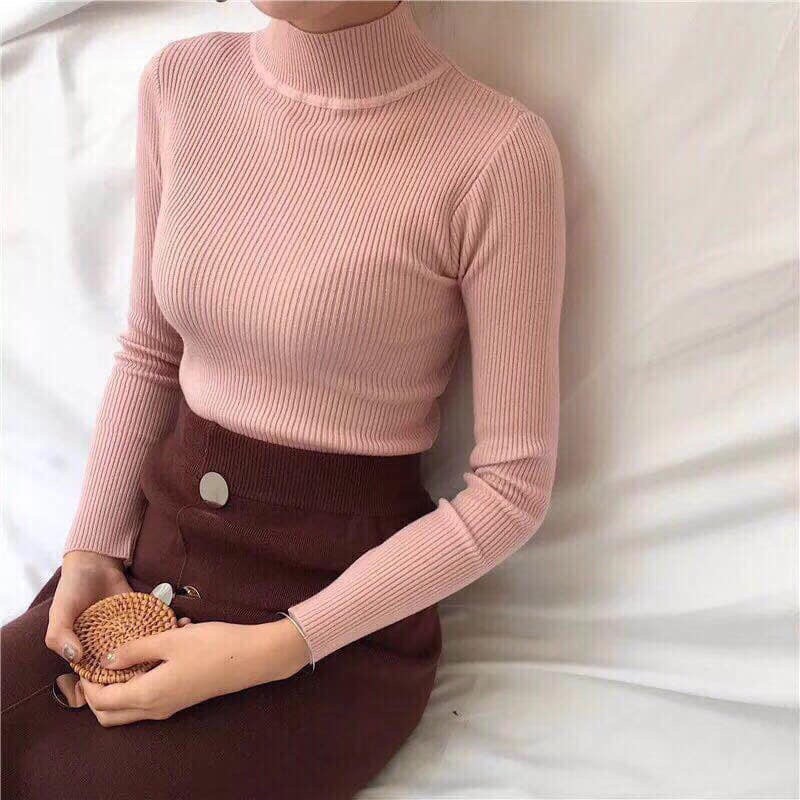 Áo len lụa cổ 3 phân | BigBuy360 - bigbuy360.vn