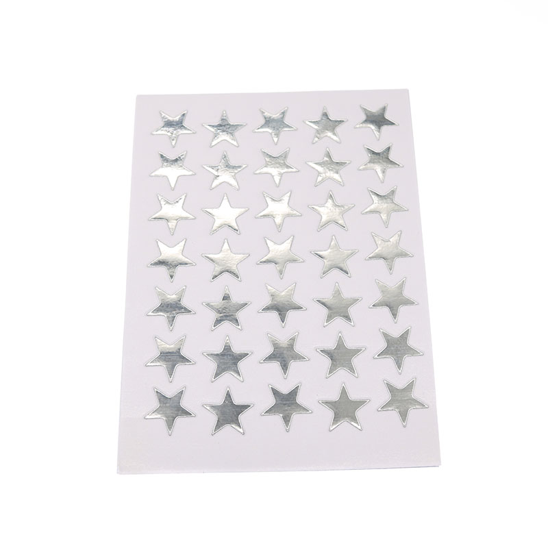 10 tờ 350 nhãn dán hình ngôi sao năm cánh