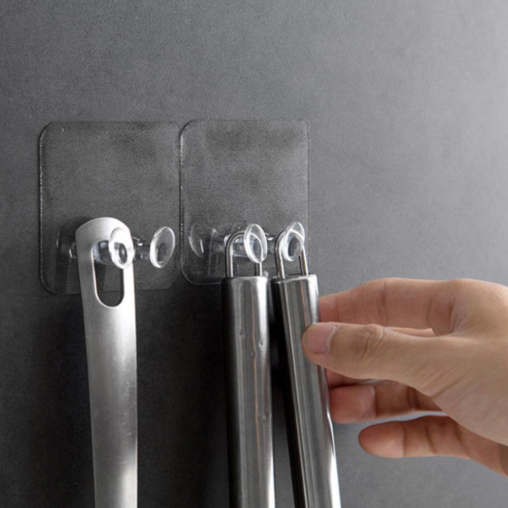 CONOPERY Móc Treo Phích Cắm Điện Gắn Tường Trong Suốt Tiện Dụng