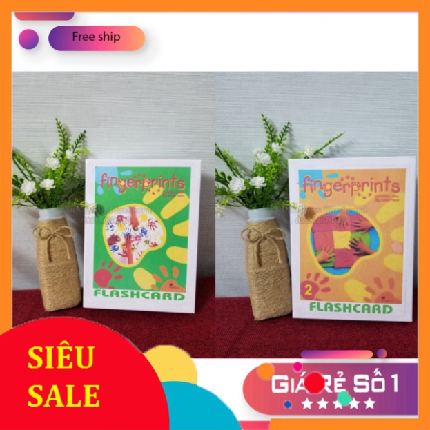 Bộ Flashcard 💖FREESHIP💖 thẻ học tiếng anh thông minh cho trẻ Fingerprint level 1, level 2