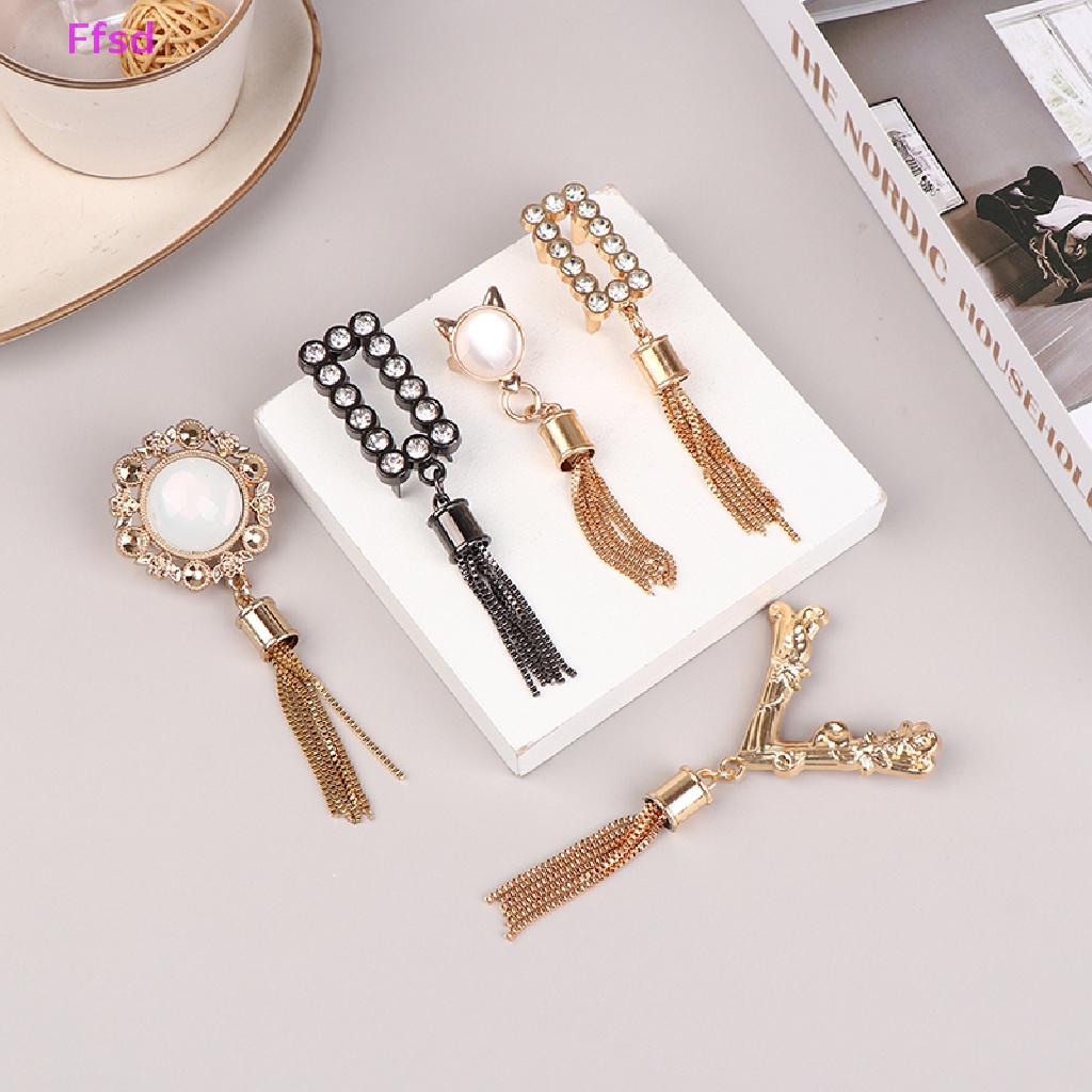 {Ffsd} Mặt Dây Tua Rua Kim Loại Tinh Tế Tự Làm Túi Xách / Mũ Trang Trí Thủ Công DIY