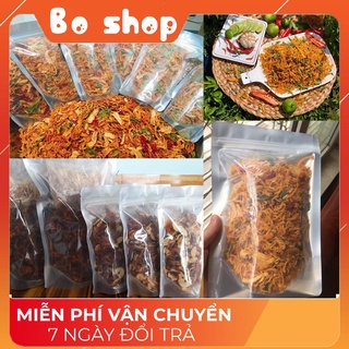 KHÔ HEO CHÁY TỎI 500 GRAM - Bo Shop  Freeship 1kg Khô gà lá chanh ngon loại 1 siêu ngon