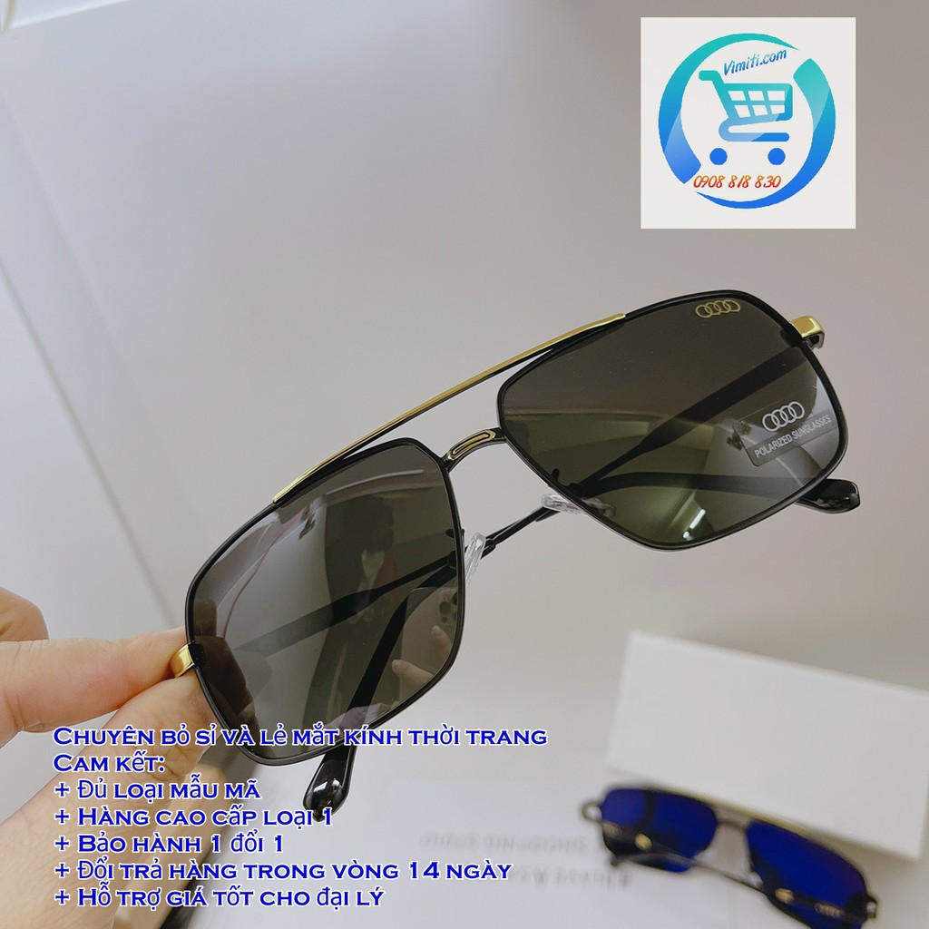 Kính thời trang nam cao cấp Audi tròng Polarized đi đêm