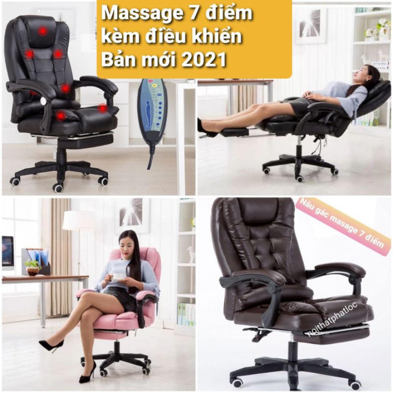 Ghế xoay văn phòng massage 7 điểm - Nội thất phòng khách | NhàF.vn