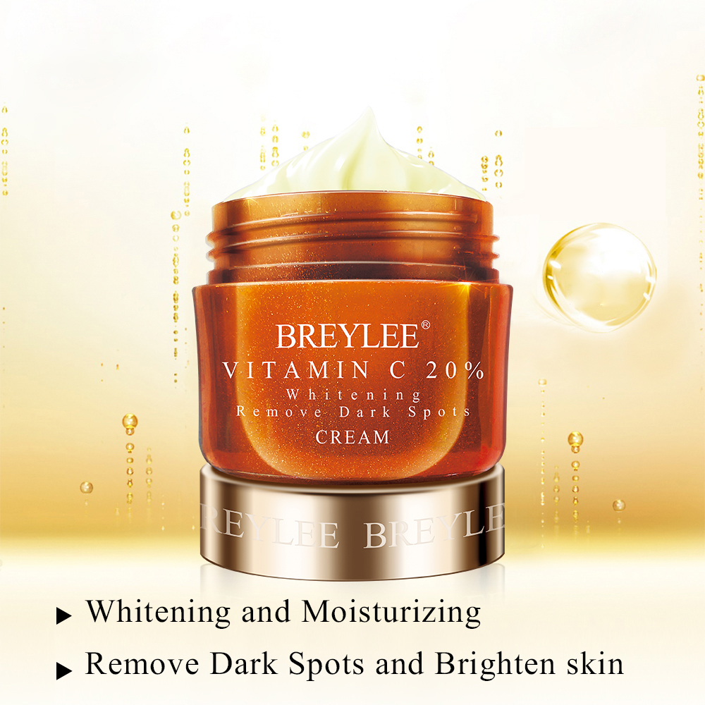 Kem dưỡng trắng da BREYLEE Vitamin C giúp làm mờ quầng thâm và nếp nhăn 40g