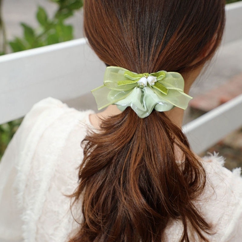 Dây Cột Tóc Thắt Nơ Cỡ Lớn Thời Trang Xinh Xắn Cho Nữ