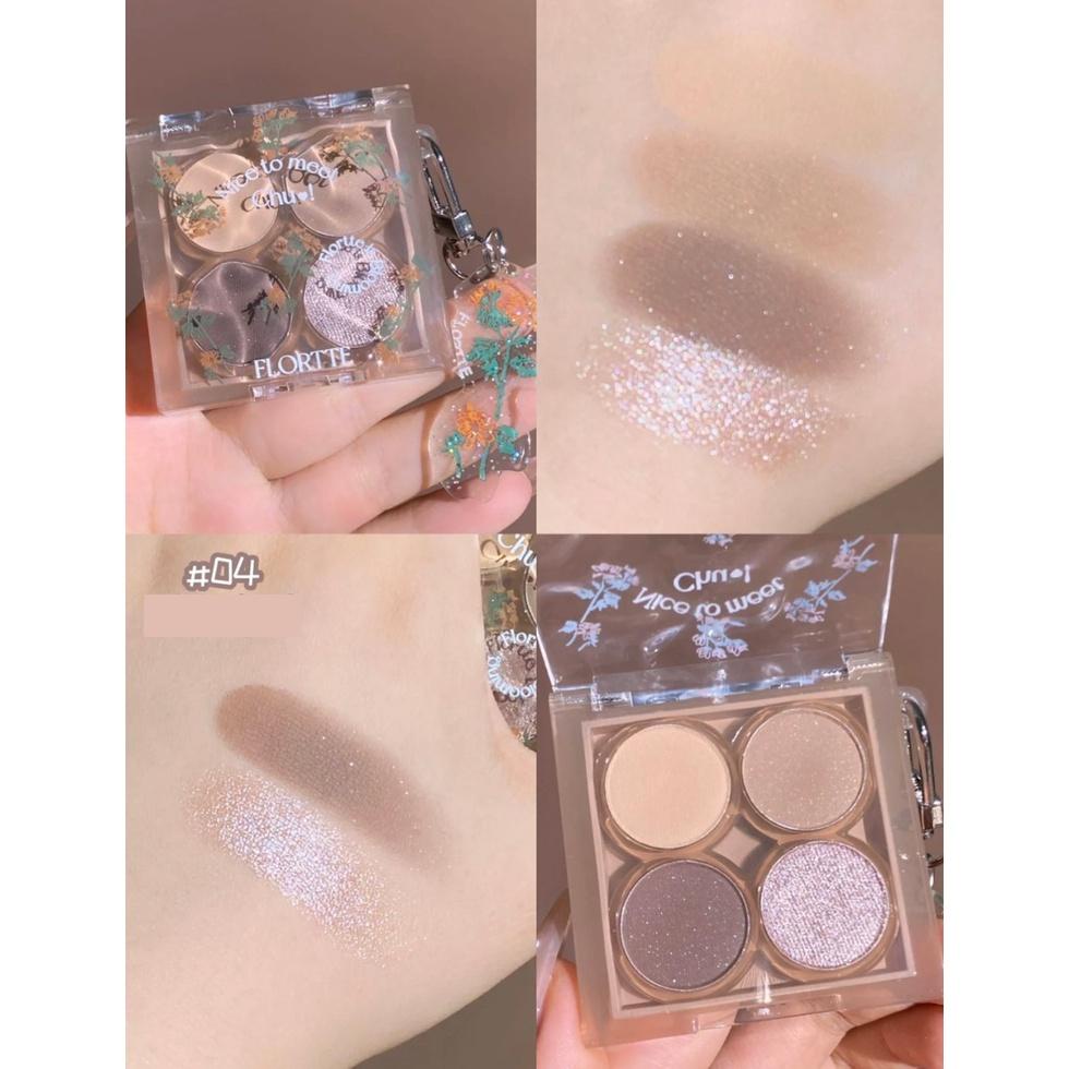 Bảng mắt 4 ô Flortte Nice To Meet Chu