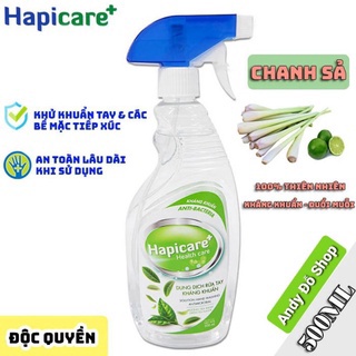 [Sát Khuẩn HCM] Dung Dịch Rửa Hapical Chính Hãng Loại Bình Xịt 500ml Hương Bạc Hà, Hương Trà Xanh