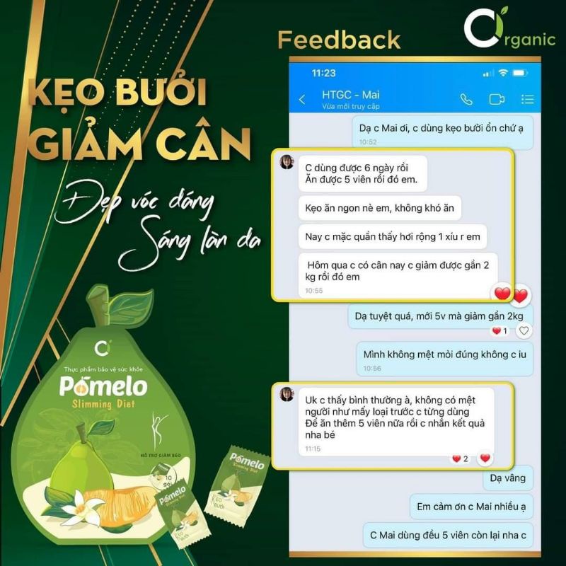 KẸO BƯỞI GIẢM CÂN SÁNG DA
